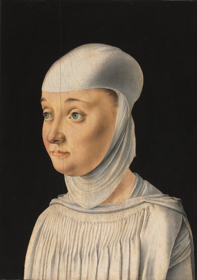 Portrait of a Woman, Possibly a Novice of San Secondo by Jacometto Veneziano