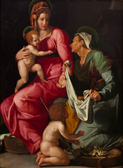 Madonna and Child with Saint Elizabeth and Saint John the Baptist by Jacopino del Conte