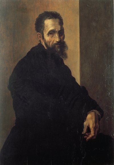 Portrait of Michelangelo Buonarroti by Jacopino del Conte