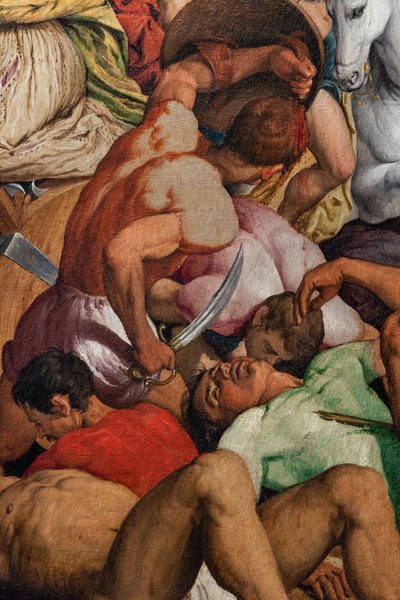 Martyrdom of St. Catherine of Alexandria (detail) by Jacopo (1510 92) Bassano
