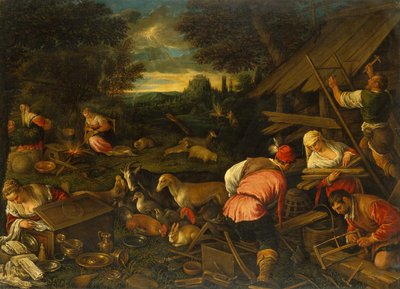 God speaks to Noah after the Flood, c.1578 by Jacopo and Bassano Francesco (F. da Ponte) Bassano