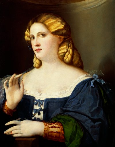 Woman with Fan by Jacopo (c.1480 1528) Palma