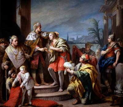 Joseph before Pharaoh by Jacopo Amigoni