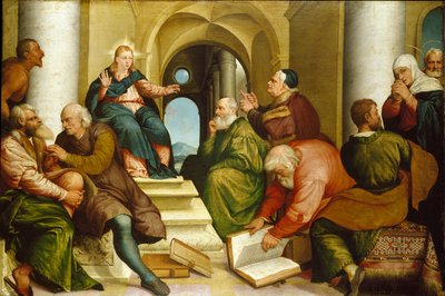 Christ among the Doctors by Jacopo Bassano il vecchio