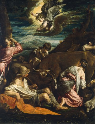 The Annunciation to the Shepherds by Jacopo Bassano il vecchio