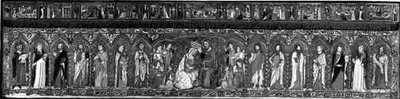 The Coronation of the Virgin Accompanied by a Series of Saints, an Altar Frontal by Jacopo Cambi