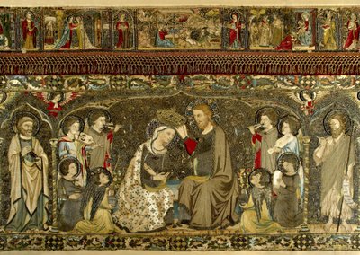 The Coronation of the Virgin between eight Angels and fourteen Saints by Jacopo Cambi