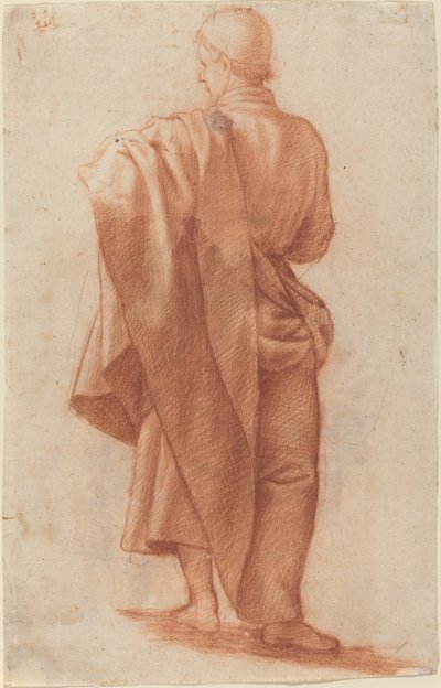 Standing Draped Man (recto) by Jacopo Chimenti