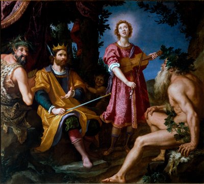 The Judgment of Midas, between the Satyr Marsyas and Apollo by Jacopo Chimenti Empoli