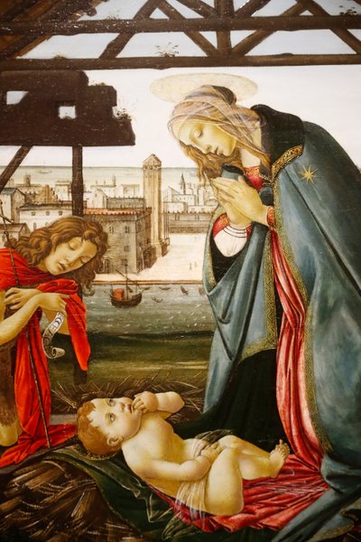 The Virgin and Saint John the Baptist Adoring the Child in Front of a View of Venice by Jacopo Foschi