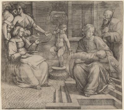 Holy Family with Saint Elizabeth and the Infant Saint John the Baptist by Jacopo Francia