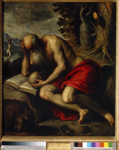 Saint Jerome by Jacopo Il Giovane Palma