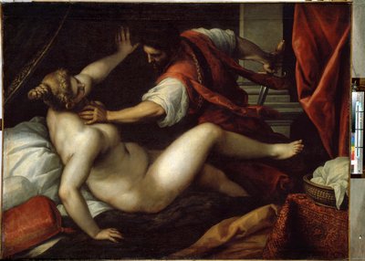 Tarquin and Lucretia by Jacopo Il Giovane Palma