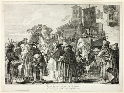 The Tooth Puller, Plate Nine from Selection of Pictures from Venetian Collections by Jacopo Leonardis