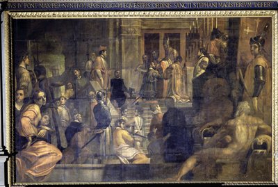 Cosimo I de Medici founding the Order of Saint Stephen by Jacopo Ligozzi