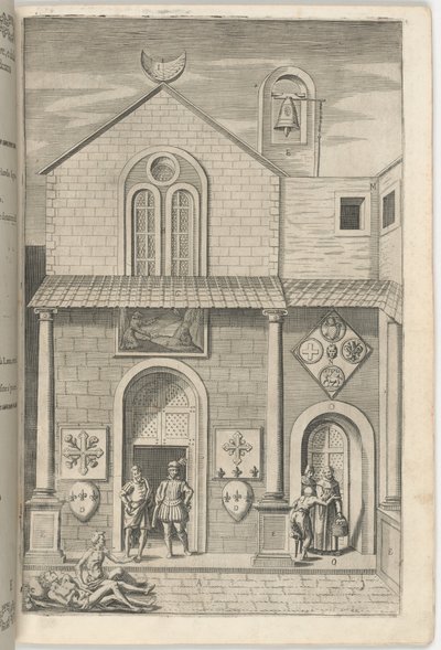 Façade of the Minor Church (plate E) by Jacopo Ligozzi