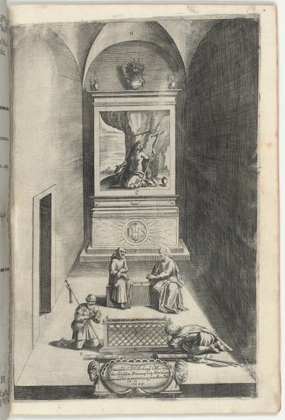 Interior of the Chapel of Mary Magdelene (plate H) by Jacopo Ligozzi