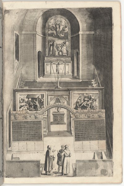 Interior of the Minor Church (plate F) by Jacopo Ligozzi