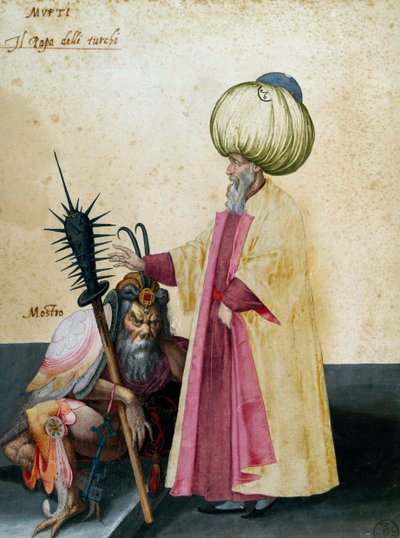Mufti and Monster by Jacopo Ligozzi