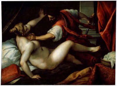 Tarquinius and Lucretia by Jacopo Palma