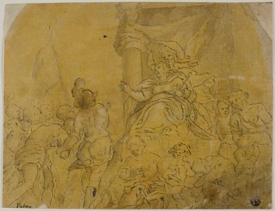 Study for Venice, Crowned by Victory, Receiving Her Subject Peoples by Jacopo Palma il Giovane