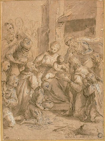 Study for the Adoration of the Magi by Jacopo Palma il Giovane