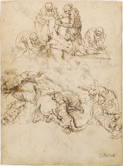 The Martyrdom of Saint Bartholomew; The Conversion of Saint Paul by Jacopo Palma il Giovane