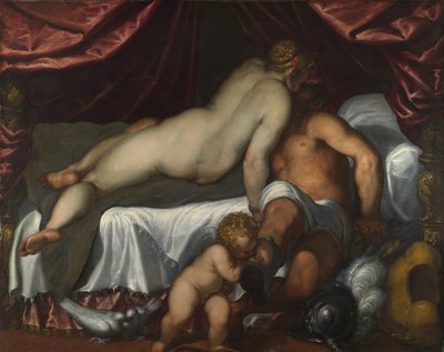 Mars and Venus by Jacopo Palma il Giovane the Younger