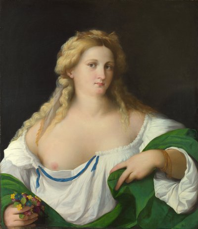 A Blonde Woman by Jacopo Palma il Vecchio the Elder