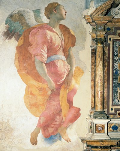 Archangel Gabriel, Capponi Chapel, Church of Santa Felicita, Florence by Jacopo Pontormo