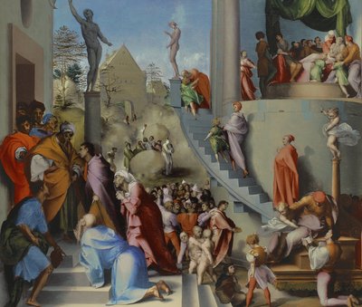 Joseph with Jacob in Egypt, Probably 1518 by Jacopo Pontormo