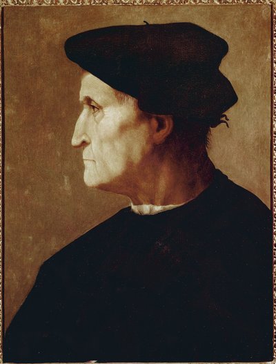 Profile portrait of Francesco da Castiglione by Jacopo Pontormo