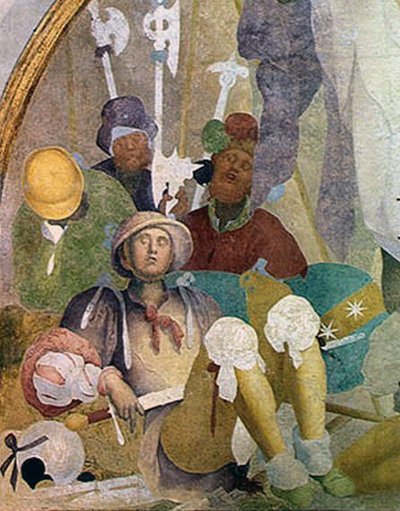 The Resurrection, lunette from the fresco cycle of the Passion, 1523-26 by Jacopo Pontormo