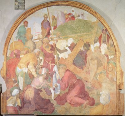 The Road to Calvary, lunette from the fresco cycle of the Passion by Jacopo Pontormo