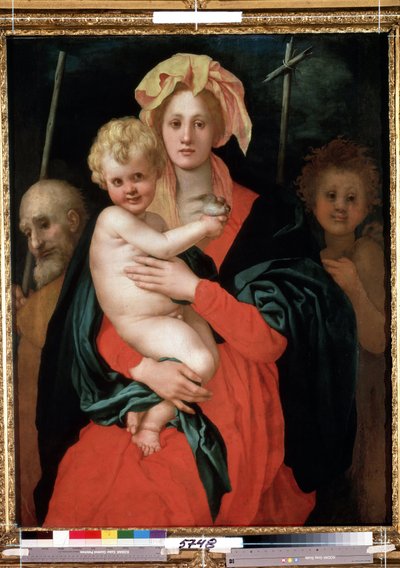 Madonna and Child with Saint Joseph and John the Baptist by Jacopo Pontormo