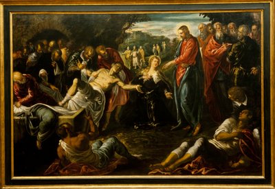 The Raising of Lazarus by Jacopo Robusti (studio of) Tintoretto