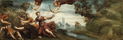 Apollo and Artemis Killing the Children of Niobe by Jacopo Robusti (workshop of) Tintoretto
