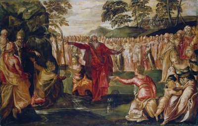 Moses Striking the Rock by Jacopo Robusti (workshop of) Tintoretto