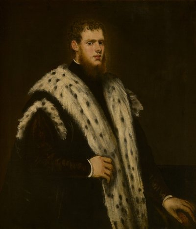 A portrait of a Venetian nobleman by Jacopo Robusti Tintoretto