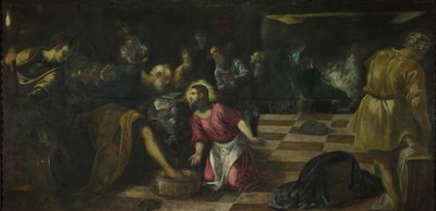 Christ Washing the Feet of the Disciples by Jacopo Robusti Tintoretto