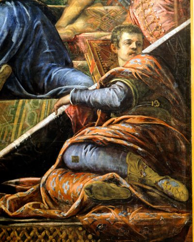Doge Niccolo da Ponte Receiving Olive Branch from Venice (detail) by Jacopo Robusti Tintoretto