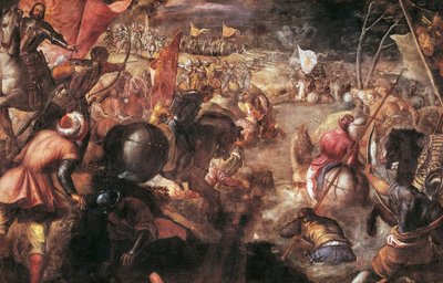 Francesco II Gonzaga Fighting in the Battle of Taro Against Charles VIII of France by Jacopo Robusti Tintoretto