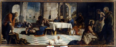 Jesus Christ Washing the Feet of His Disciples by Jacopo Robusti Tintoretto