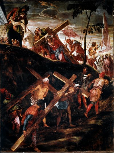 The Way of the Cross. Painting by Jacopo Robusti dit le Tintoret (Tintoretto) by Jacopo Robusti Tintoretto