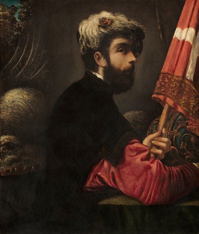 Portrait of a Man as Saint George by Jacopo Robusti Tintoretto