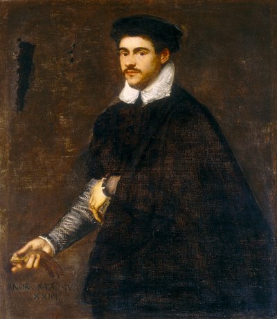 Portrait of a Young Man by Jacopo Robusti Tintoretto