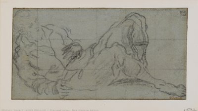 Reclining Male Figure by Jacopo Robusti Tintoretto