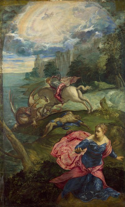 Saint George and the Dragon by Jacopo Robusti Tintoretto