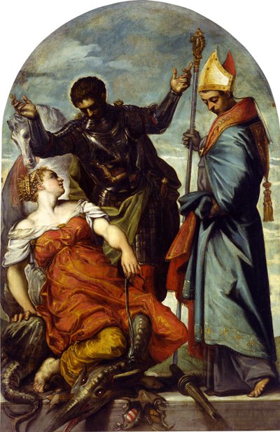 Saint Louis of Toulouse and Saint George, 1552 by Jacopo Robusti Tintoretto