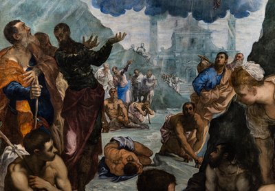 St. Augustine heals the lame (detail) by Jacopo Robusti Tintoretto